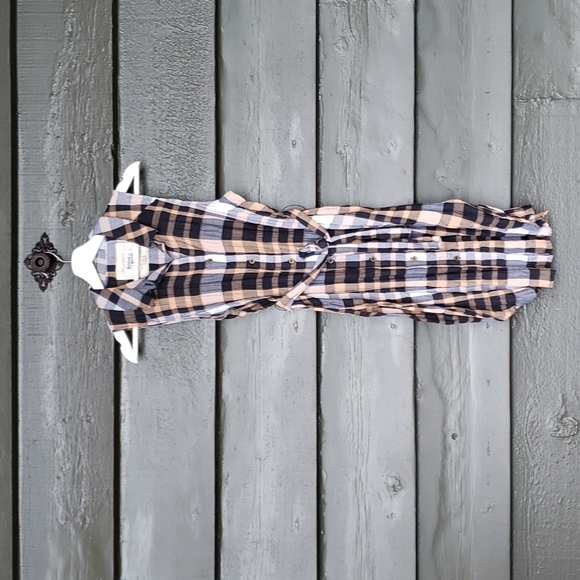 Anthropologie Holding Horses Sunlit Plaid Tunic sz 4 Women's Top - Picture 5 of 14